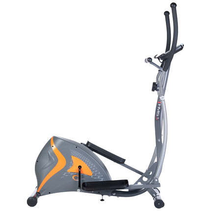 Vélo elliptique magnétique, gris - Équipement de fitness à domicile