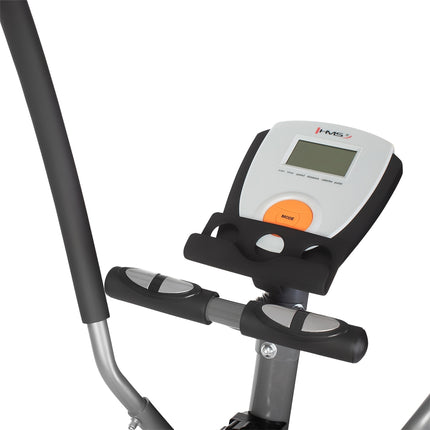 Vélo elliptique magnétique, gris - Équipement de fitness à domicile