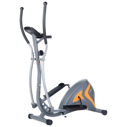 Vélo elliptique magnétique, gris - Équipement de fitness à domicile