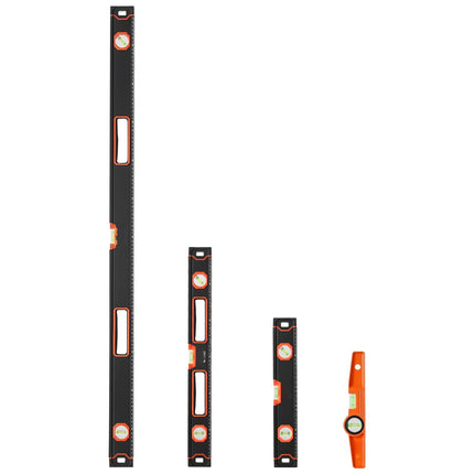 Magnetic Level Set, 4-Piece 10-48 Inch, Lighted Vials