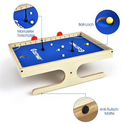 Mini baby-foot magnétique avec 2 balles et poignées