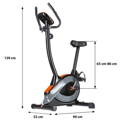Vélo stationnaire magnétique avec 8 niveaux de résistance
