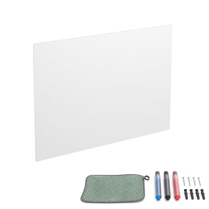 Tableau blanc magnétique en acier, 60 x 40 cm, surface facile à nettoyer