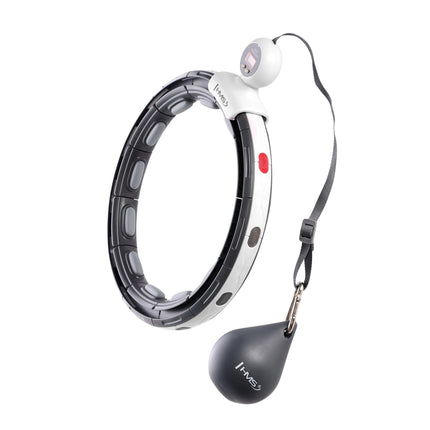 Magnetischer Gewichteter Hula Hoop mit Zähler, Schwarz
