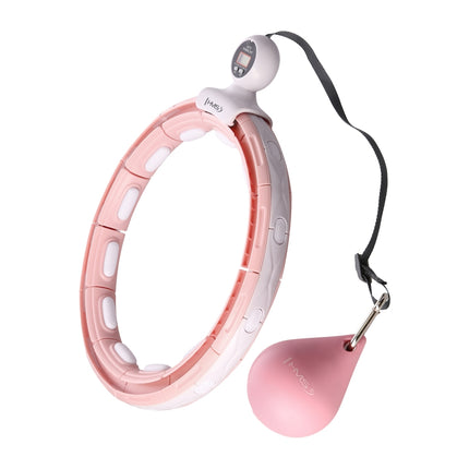 Magnetischer Gewichteter Hula-Hoop mit Zähler, Rosa