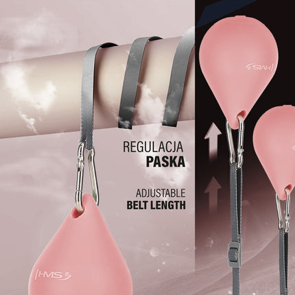 Magnetischer Gewichteter Hula-Hoop mit Zähler, Rosa