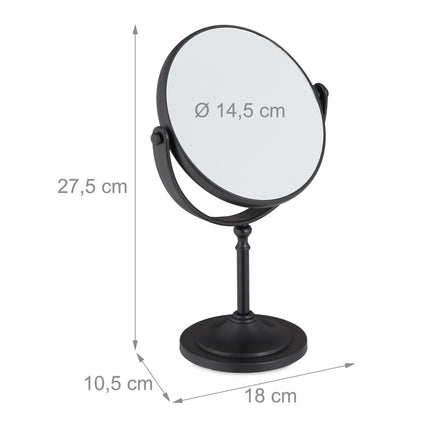 Miroir grossissant noir