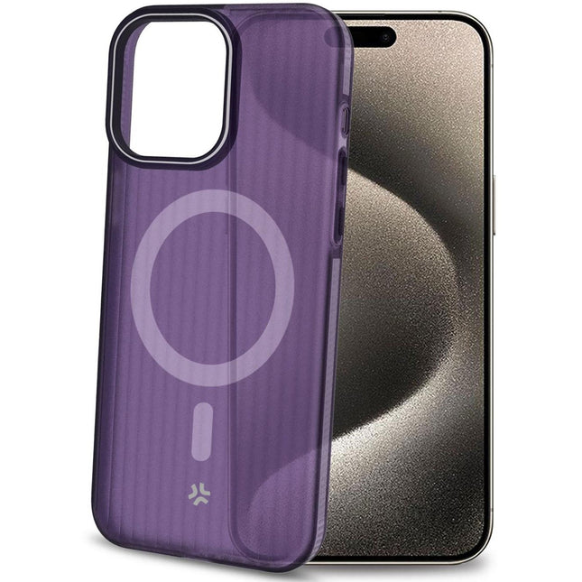 Magsuit MagSafe kompatible Hülle iPhone 16 halbtransparent Lila