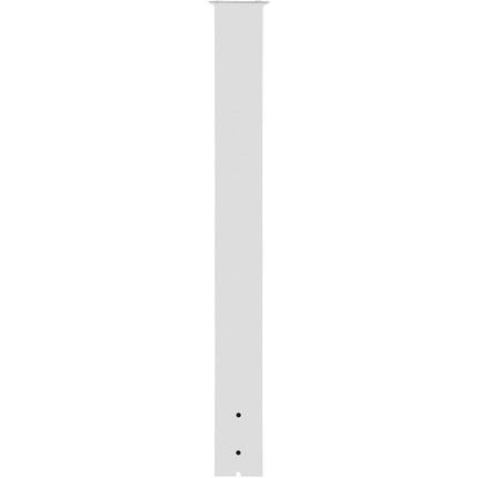Mailbox Post Stand 43 Inch, Powder-Coated Steel, White