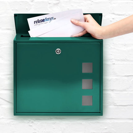 Boîte aux lettres bicolore