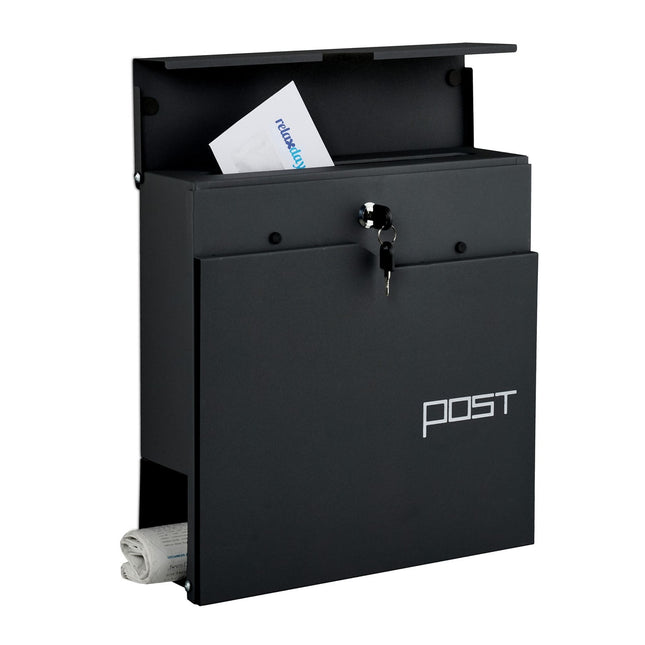 Boîte aux lettres avec porte-journaux - Design moderne, serrure sécurisée