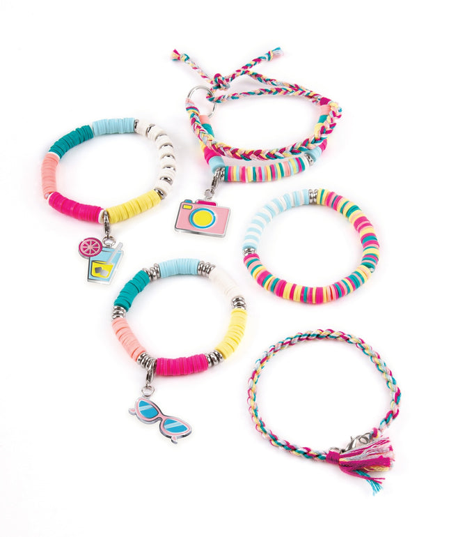 Make It Real Ensemble de bracelets à faire soi-même "Summer Vibes Heishi Bead"
