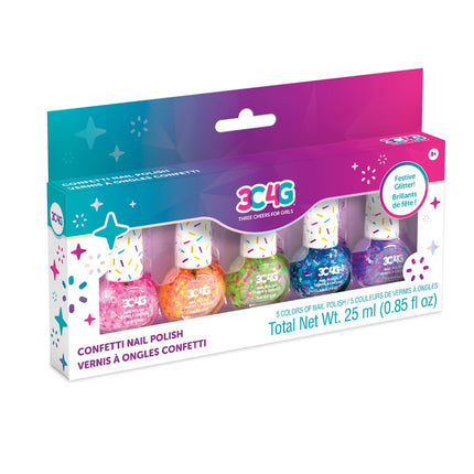 Confettis de vernis à ongles Make It Real, 5 pièces