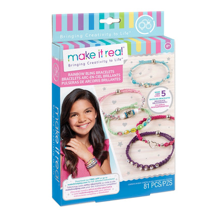 Make It Real Regenbogen Bling Armbänder DIY Schmuckset