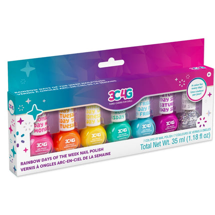 Make It Real Regenbogen Wochentage Nagellack, 7 St.