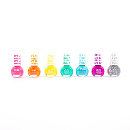 Make It Real Regenbogen Wochentage Nagellack, 7 St.