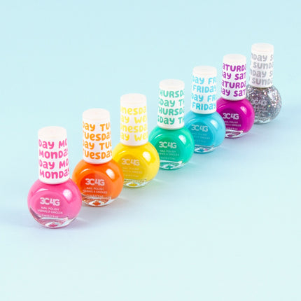 Make It Real Regenbogen Wochentage Nagellack, 7 St.