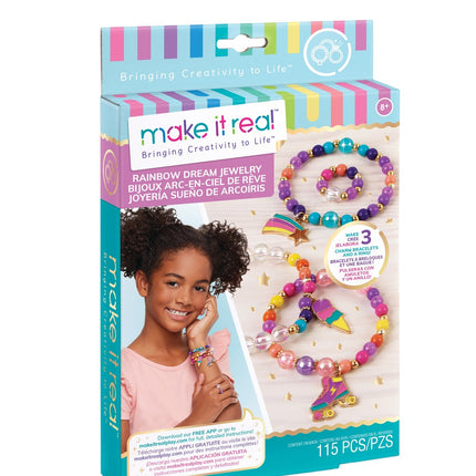 Kit de bricolage de bijoux de rêve arc-en-ciel pour en faire un véritable rêve