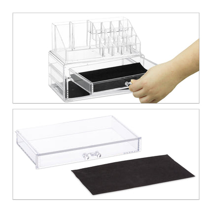 Organisateur de maquillage avec 2 tiroirs