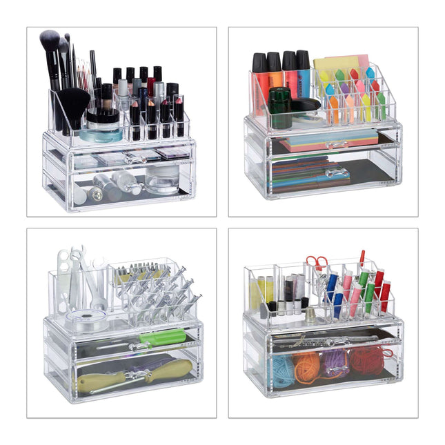 Schmink-Organizer mit 2 Schubladen