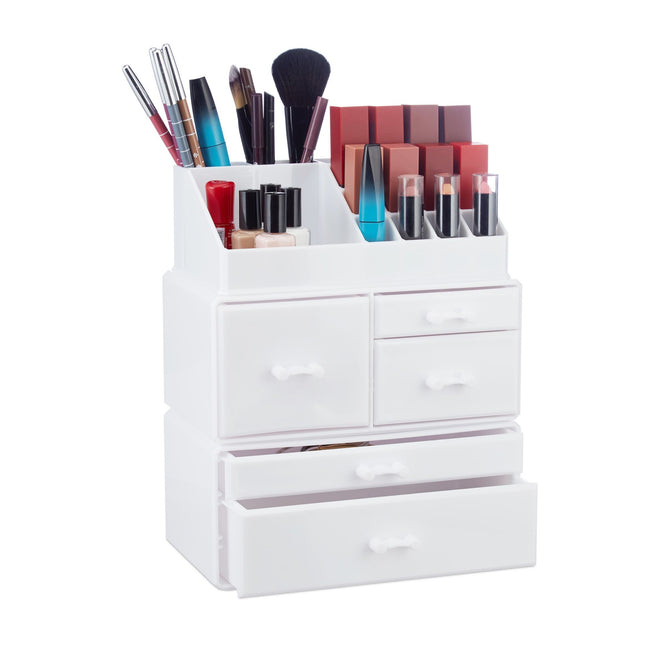 Rangement de maquillage en acrylique avec 21 compartiments