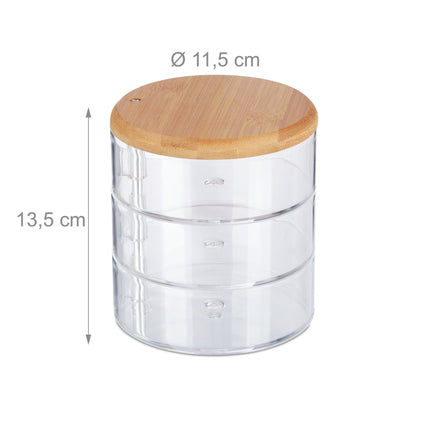 Rangement de maquillage à 3 compartiments