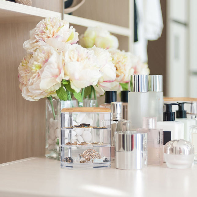 Rangement de maquillage à 3 compartiments