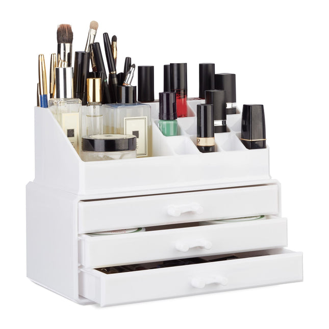 Rangement de maquillage avec 3 tiroirs