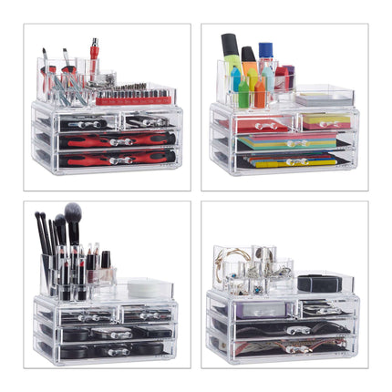Make-up-Aufbewahrung mit 4 Schubladen