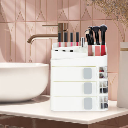 Rangement de maquillage avec tiroirs