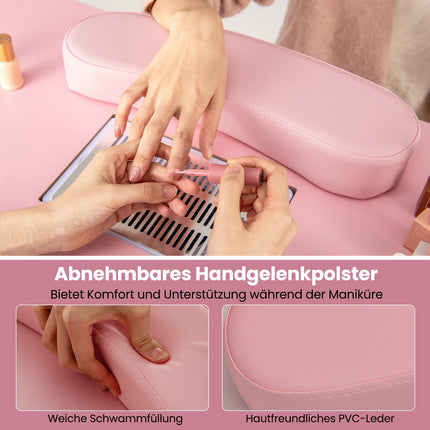 Manikürtisch mit elektrischem Staubabscheider & Stauraum
