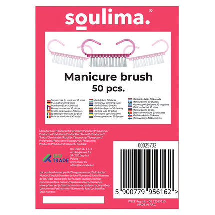 Pinceau manucure - 50pcs Soulima 25732