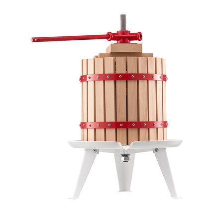 Manual Fruit Wine Press 12L, Beechwood Basket, Handle