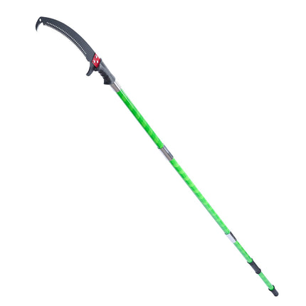 Manual Pole Saw, 27 Ft Extendable Fiberglass, 65Mn Blade