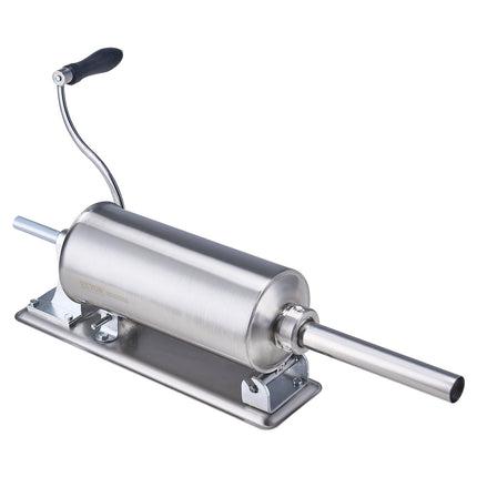 Manual Sausage Stuffer, 2.5L Horizontal, 8 Tubes