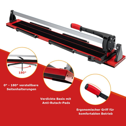 Manuelle Fliesenschneidemaschine, 120cm, 0-60° einstellbarer Winkel
