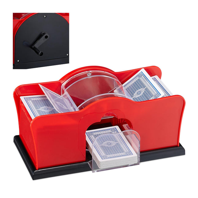 Manual card shuffler