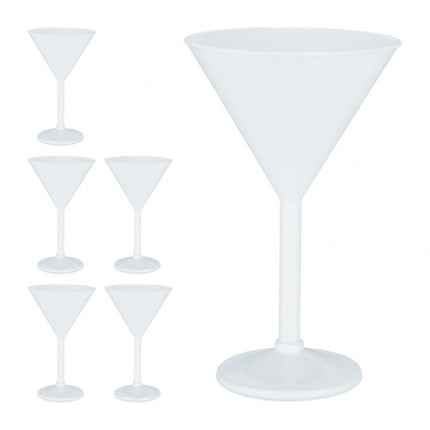 Martiniglas aus Kunststoff, 6er-Set