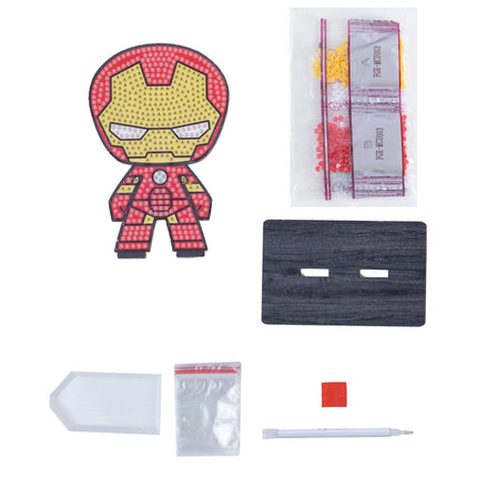 Ensemble d'art Marvel avec cristaux, Iron Man