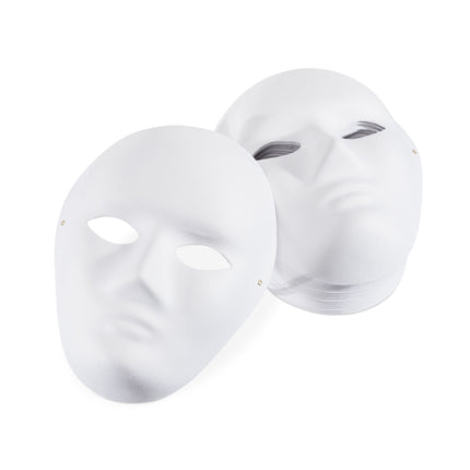 Lot de 20 masques blancs