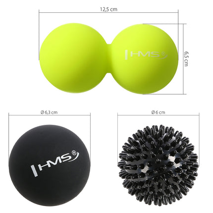 Ensemble de balles de massage, 3 pièces, idéal pour soulager les muscles