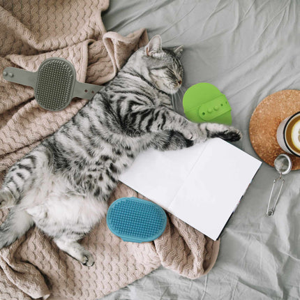 Ensemble de 3 brosses de massage pour chien et chat