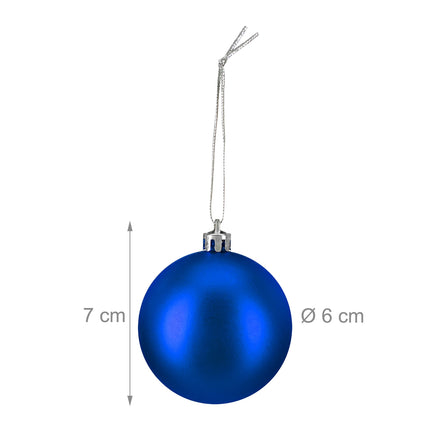 Ensemble de boules de Noël mates - 100 pièces