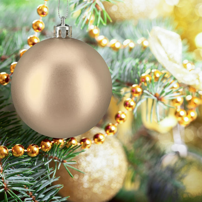 Mattes Weihnachtsbaumkugel-Set – 100 Stück