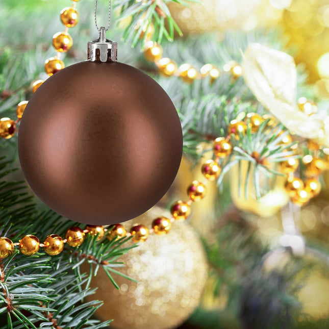 Mattes Weihnachtsbaumkugel-Set, 100-teilig