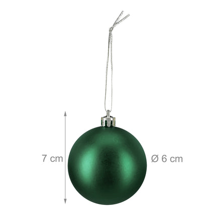 Mattes Weihnachtskugel-Set – 100 Stück