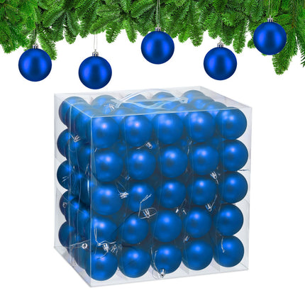 Ensemble de boules de Noël mates - 100 pièces