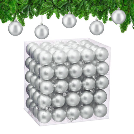 Ensemble de boules de Noël mates - 100 pièces
