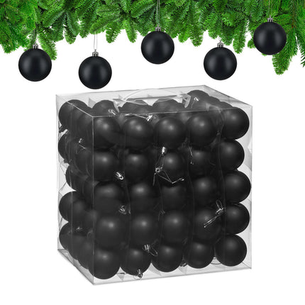 Matt Christbaumkugel-Set, 100-teilig
