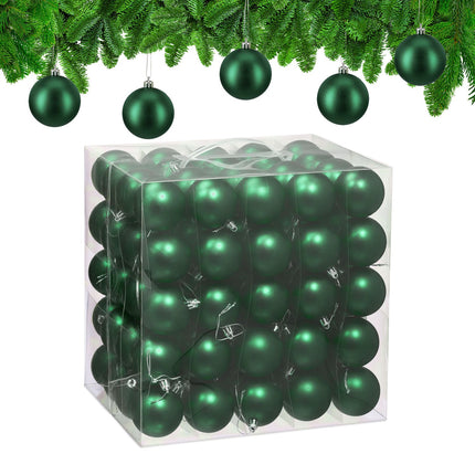 Mattes Weihnachtskugel-Set – 100 Stück
